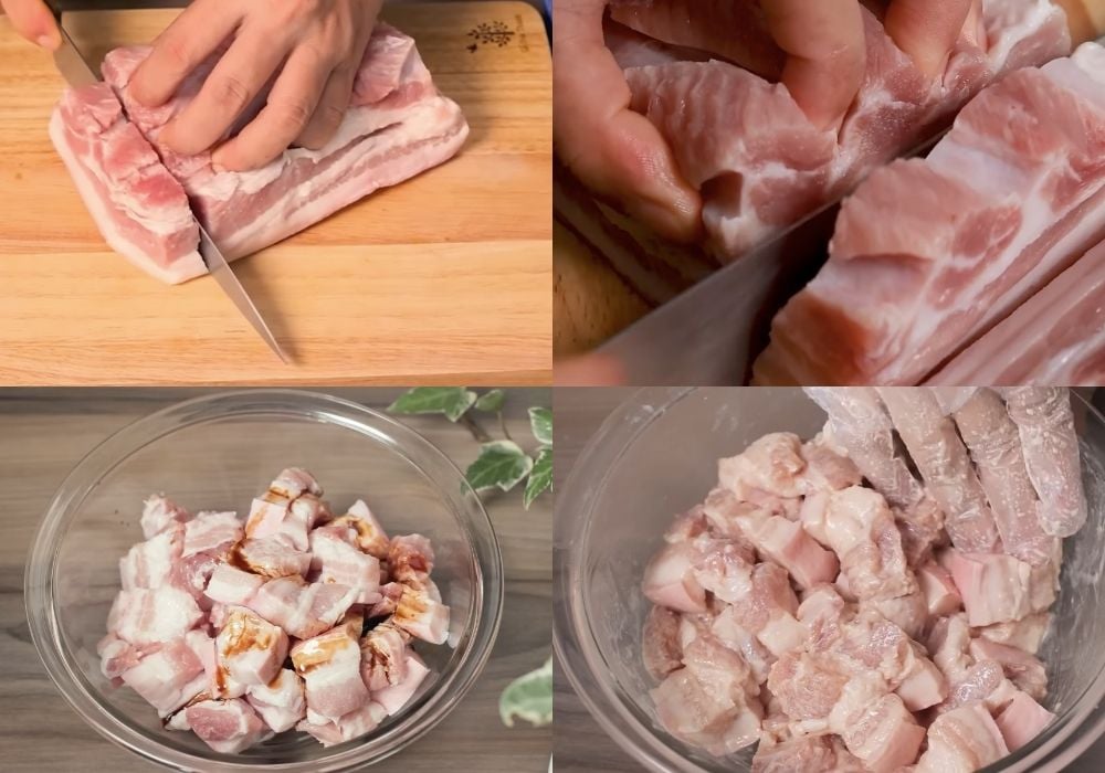 Sơ chế và ướp thịt