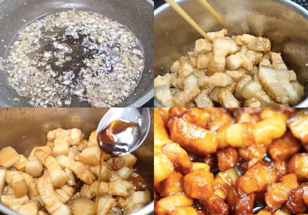 Rim thịt với nước mắm
