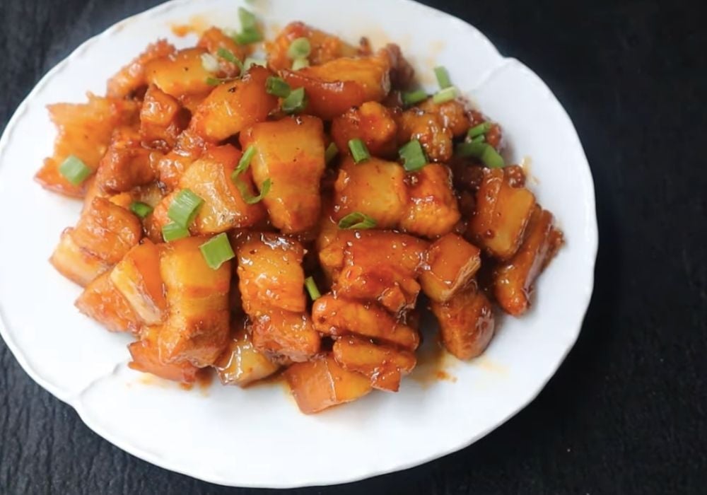 Món thịt ba chỉ rim nước mắm
