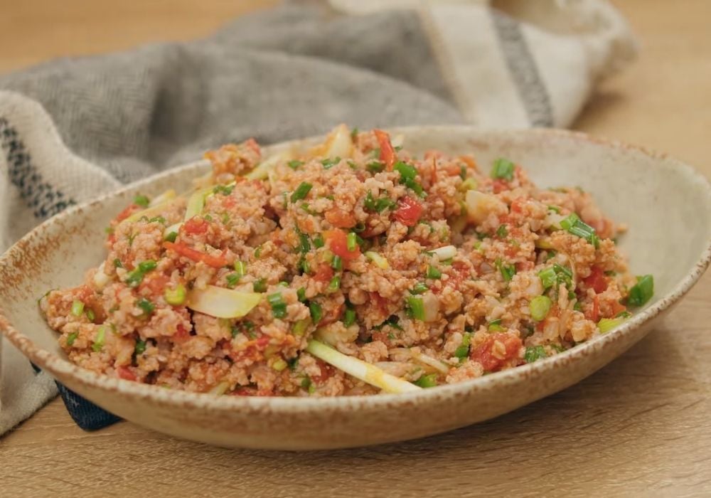 Món thịt băm xào cà chua