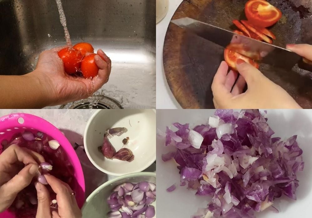 Sơ chế các nguyên liệu khác