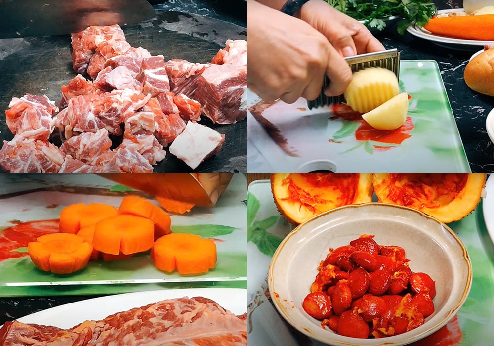 Sơ chế các nguyên liệu