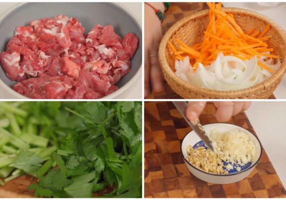 Sơ chế các nguyên liệu