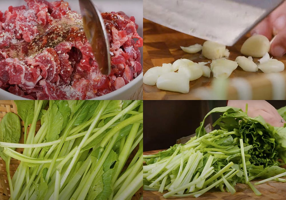 Sơ chế các nguyên liệu