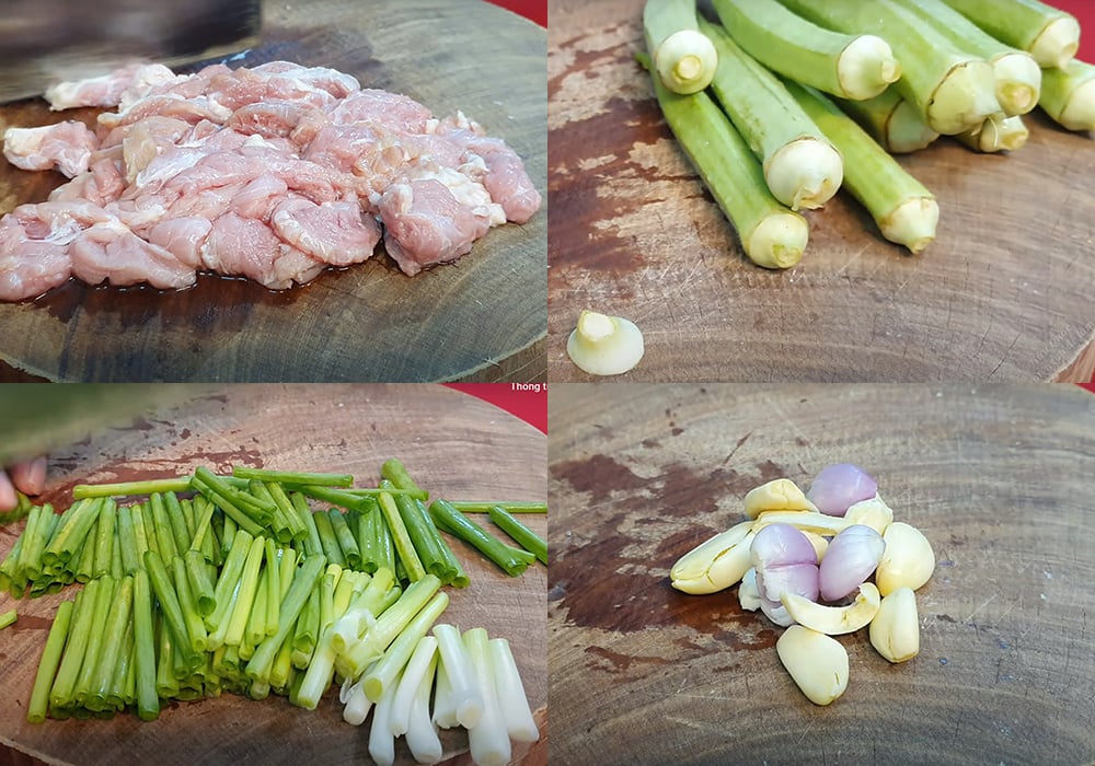 Sơ chế các nguyên liệu