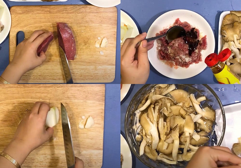 Sơ chế các nguyên liệu