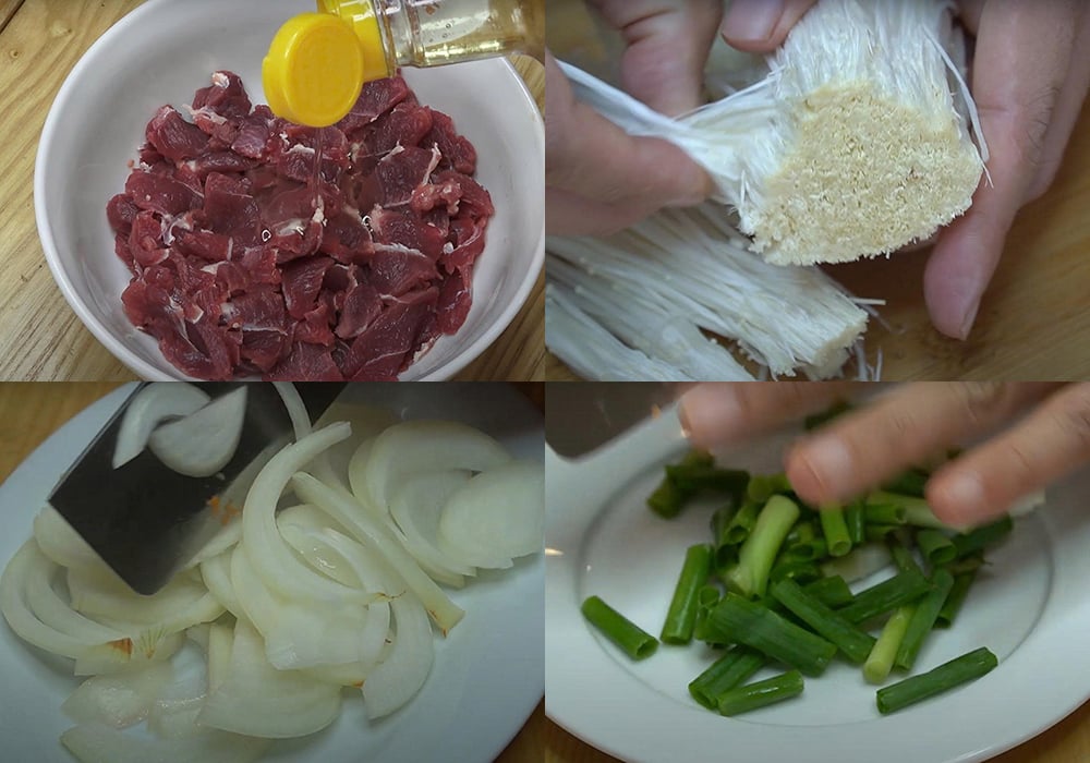 Sơ chế các nguyên liệu