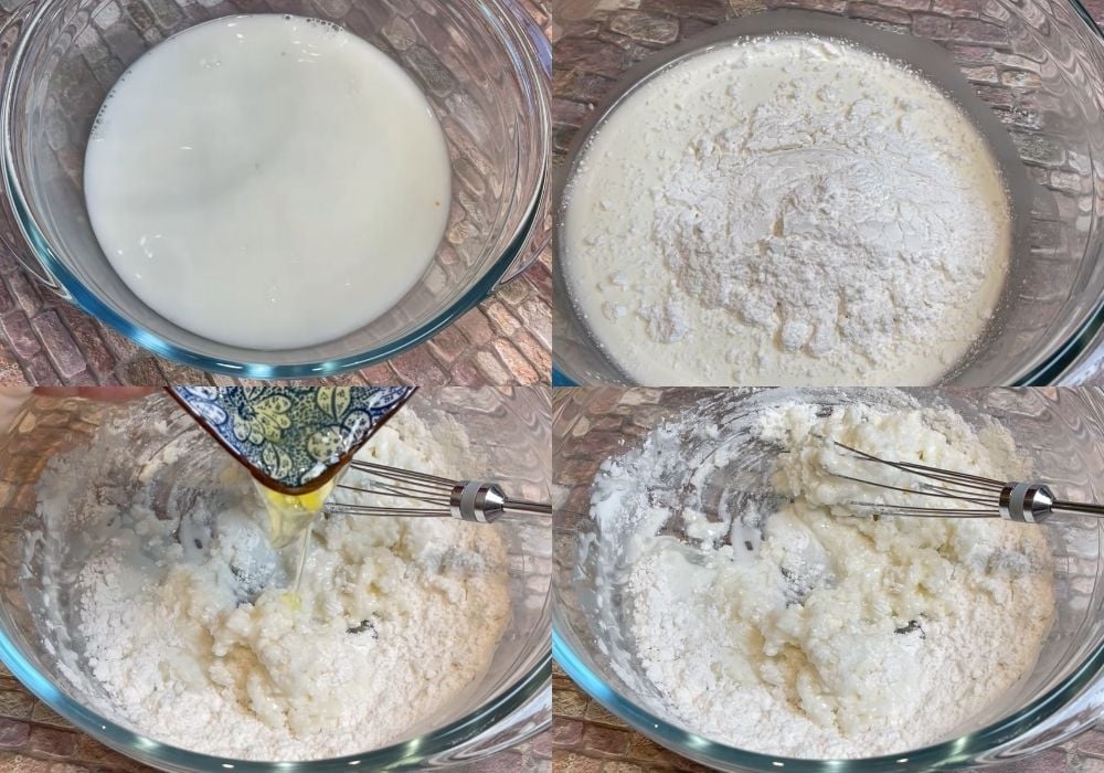 Pha chế hỗn hợp bột chiên