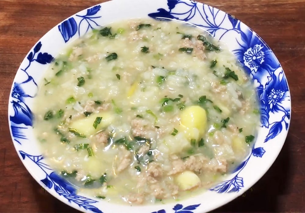 Cháo thịt dê