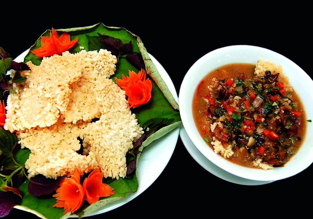 Cơm cháy thịt dê Ninh Bình