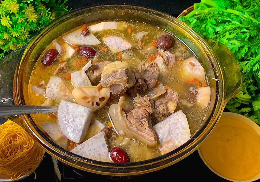 Thịt dê hầm thuốc bắc