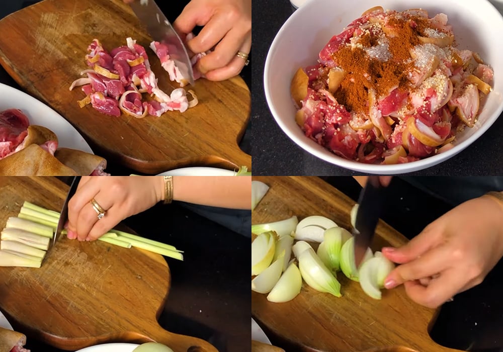 Sơ chế các nguyên liệu
