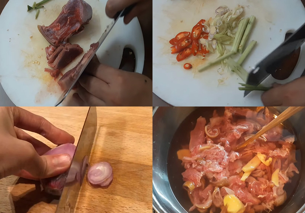 Sơ chế các nguyên liệu