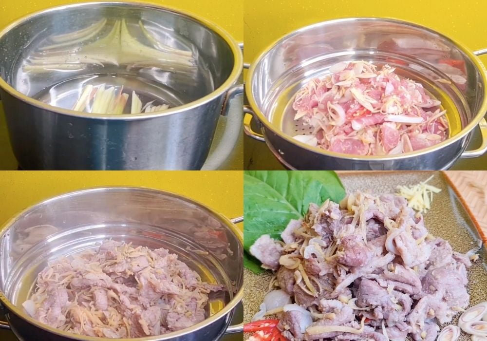 Hấp thịt