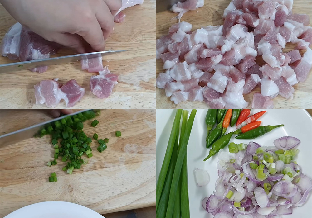 Sơ chế các nguyên liệu