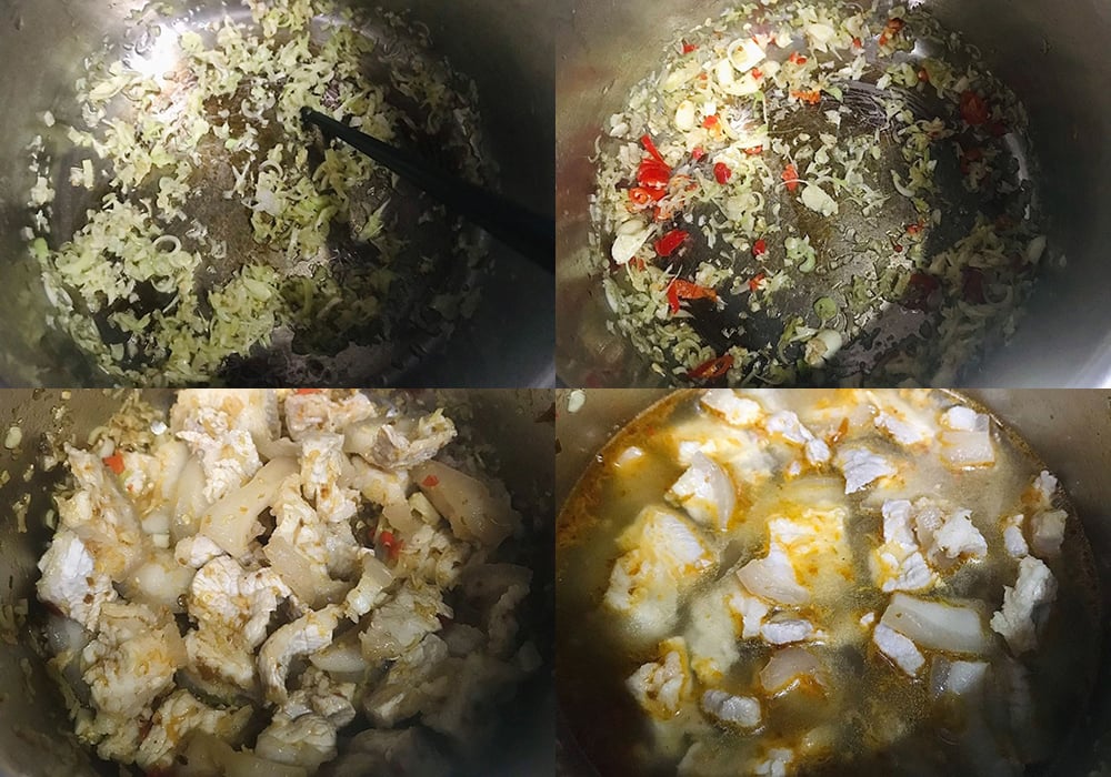 Các bước làm thịt heo kho sả