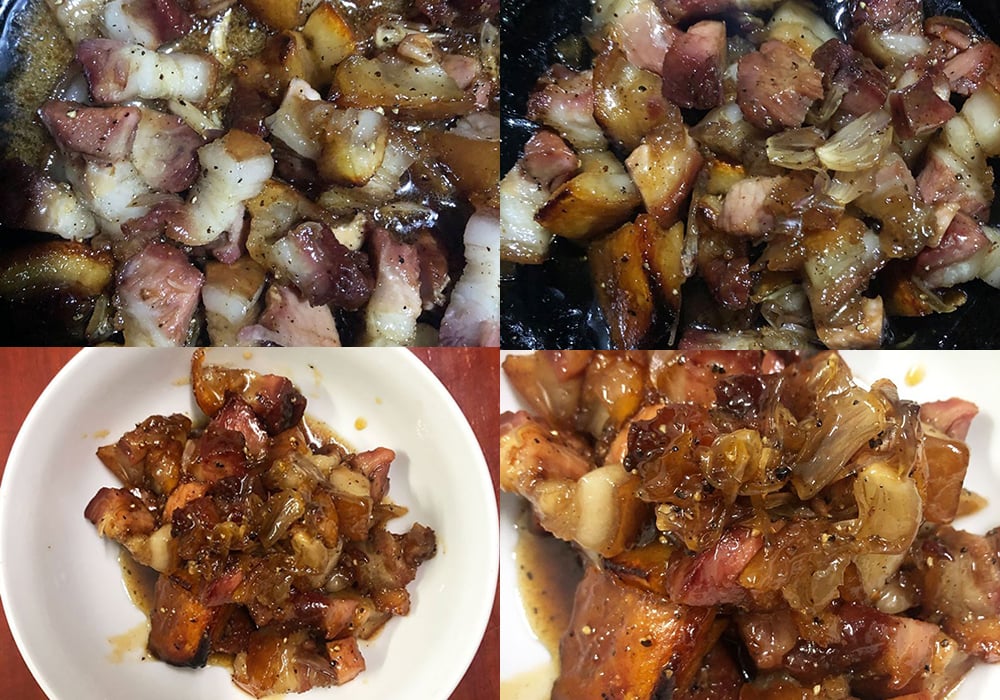 Các bước làm thịt heo quay kho tiêu