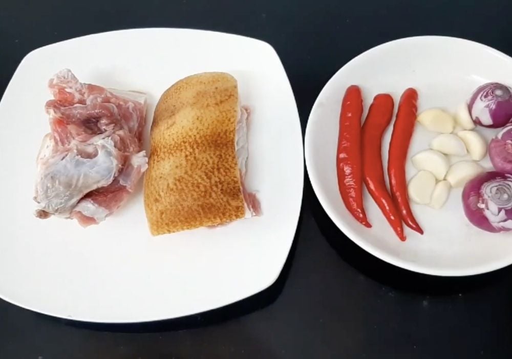 Nguyên liệu làm thịt heo rừng nướng muối ớt
