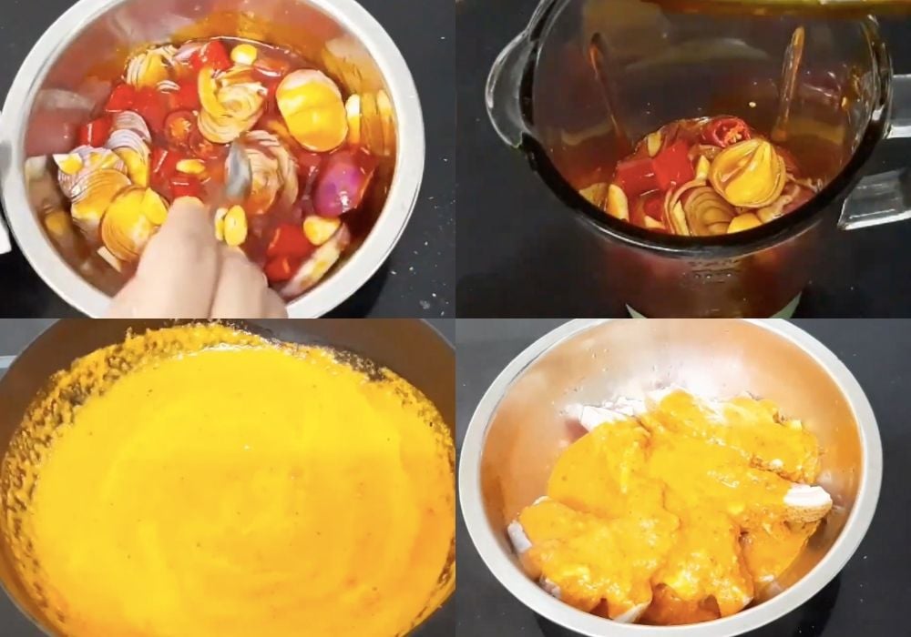 Pha chế hỗn hợp ướp và ướp thịt