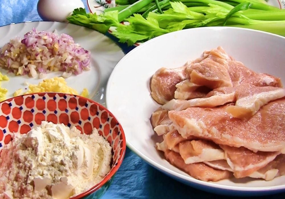 Nguyên liệu làm thịt heo xào chua ngọt