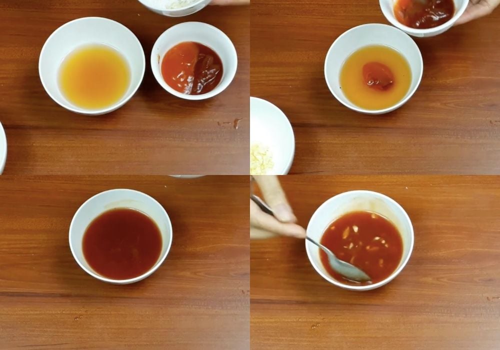 Pha nước sốt chua chọt