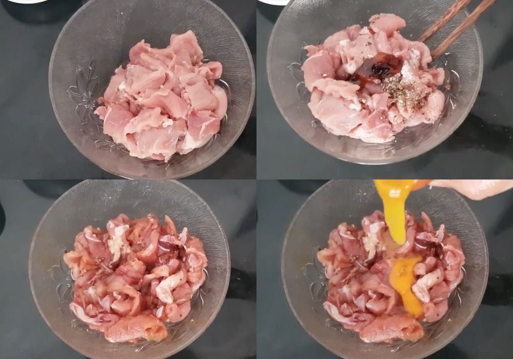 Ướp thịt heo