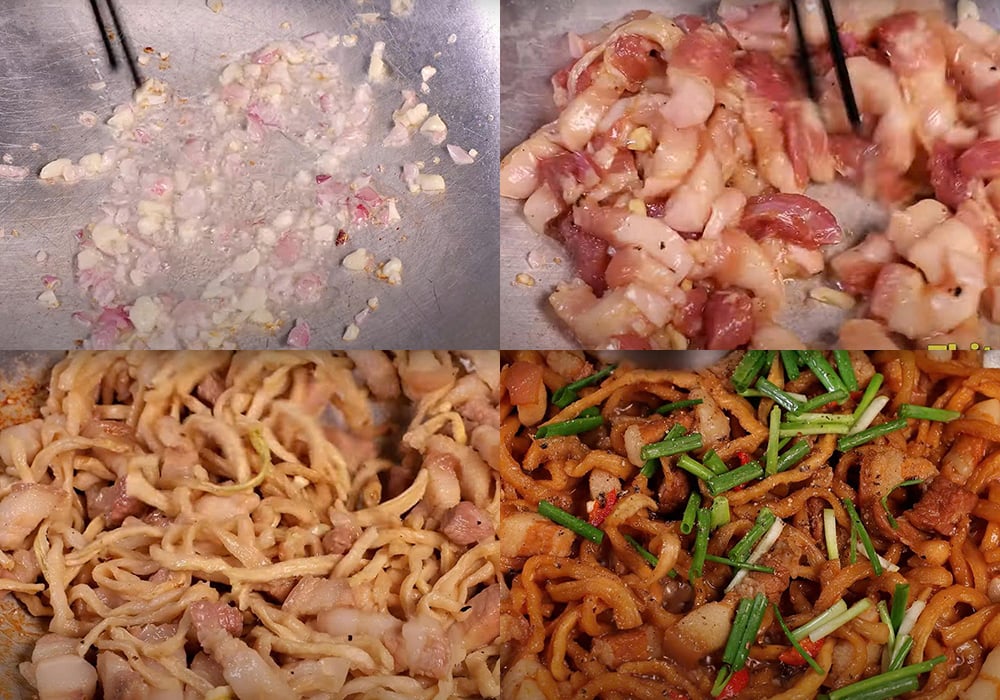 Các bước làm thịt kho củ cải muối