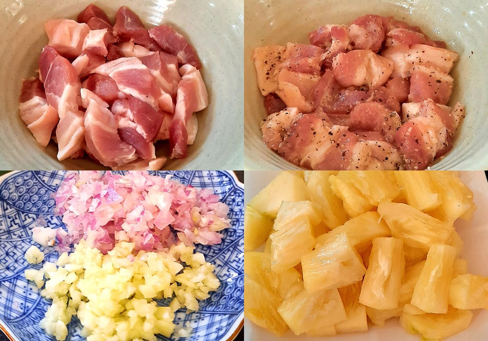 Sơ chế các nguyên liệu