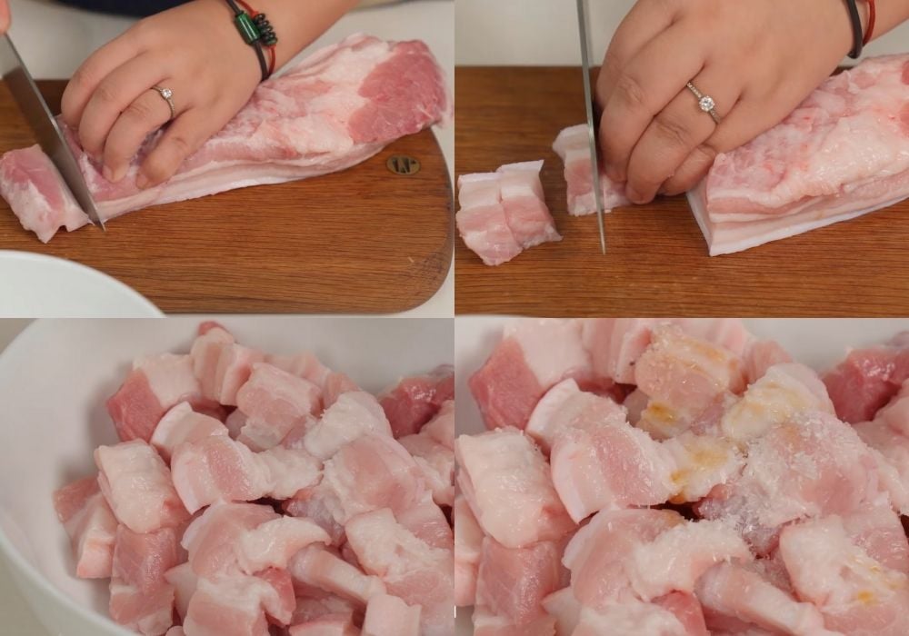 Sơ chế và ướp thịt