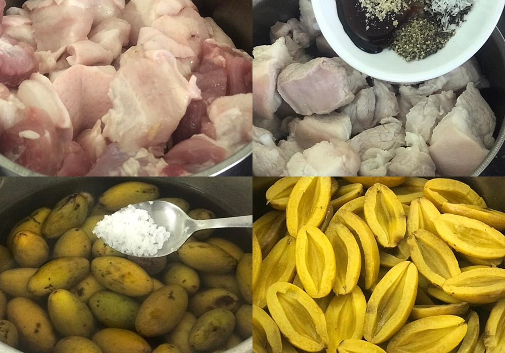 Sơ chế các nguyên liệu