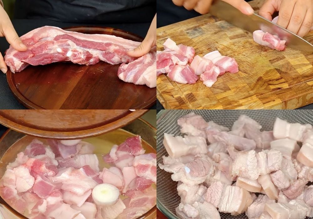 Sơ chế thịt heo