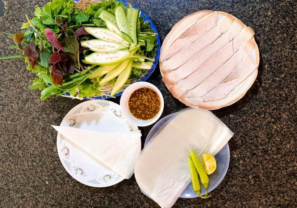Bánh tráng cuốn thịt heo có thể bảo quản trong ngăn mát tủ lạnh