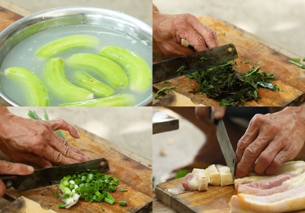 Sơ chế các nguyên liệu