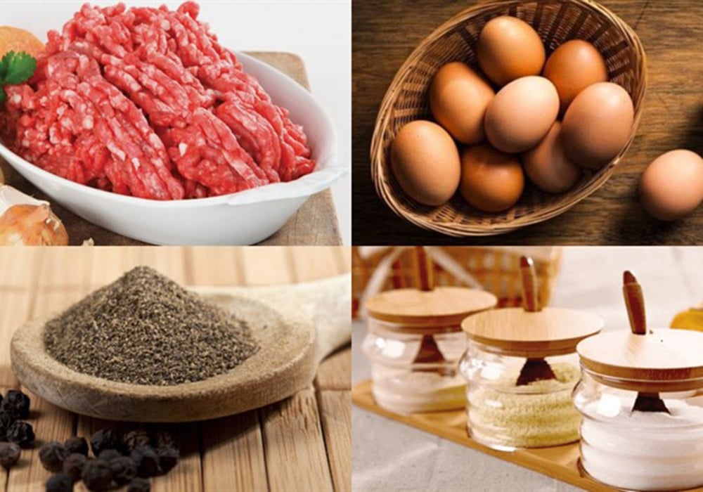 Nguyên liệu làm thịt viên kho tộ