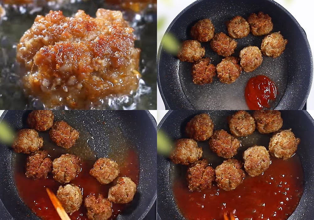 Cách làm thịt viên kho chua ngọt
