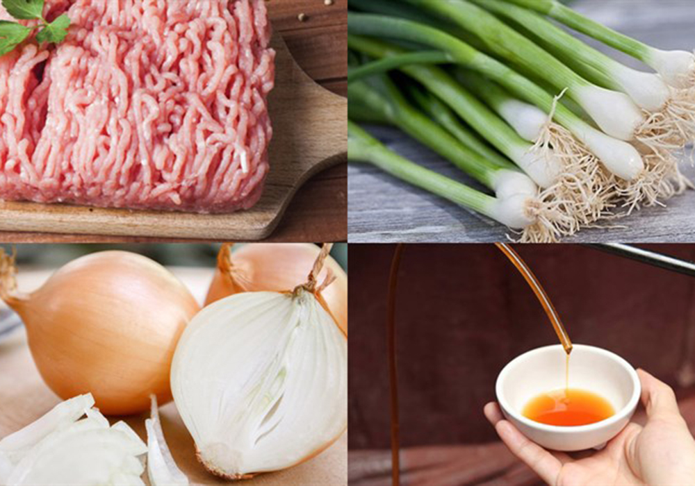 Nguyên liệu làm thịt viên kho nước mắm