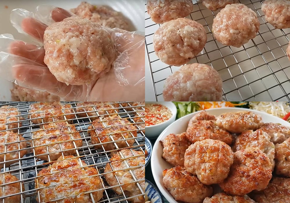 Các bước làm thịt viên nướng