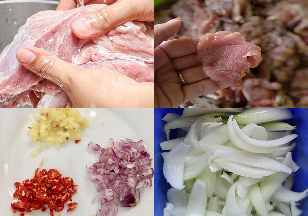 Sơ chế các nguyên liệu