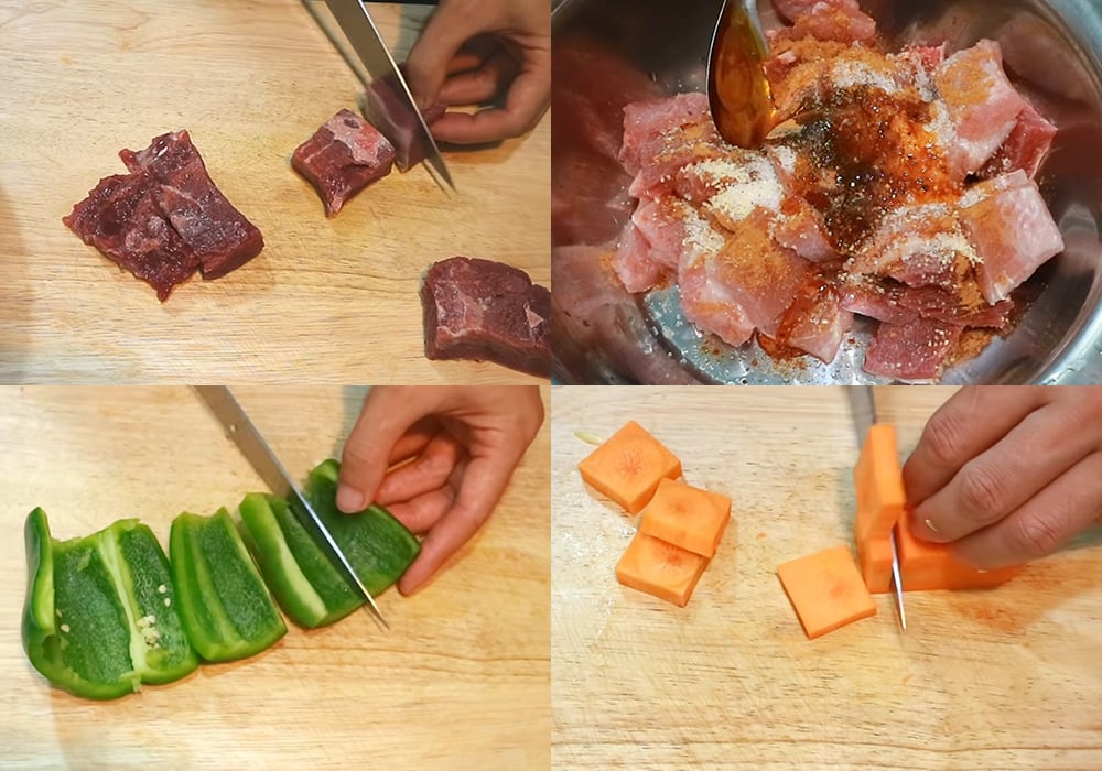Sơ chế các nguyên liệu