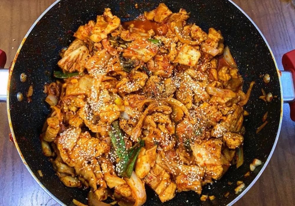 Thịt lợn xào kim chi