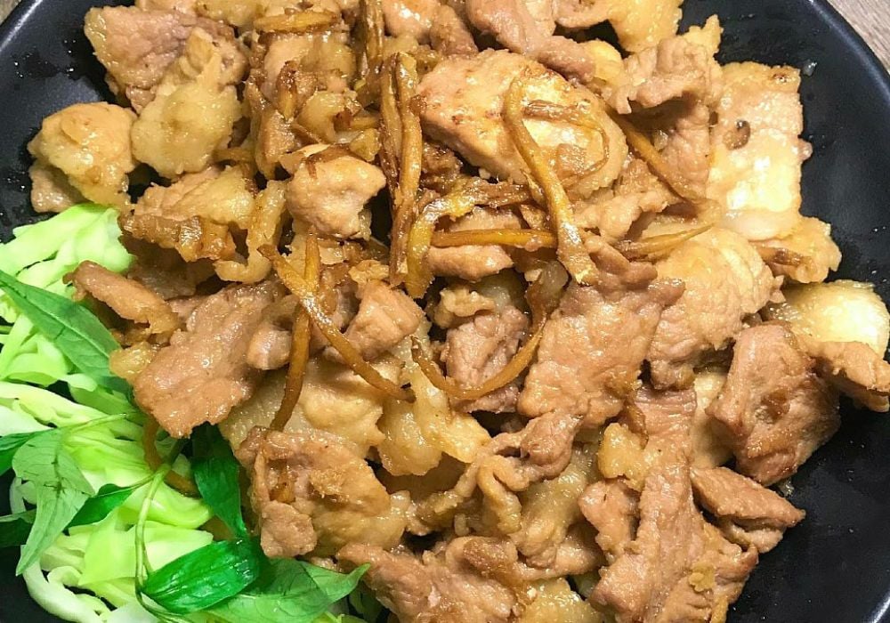 Thịt lợn xào gừng
