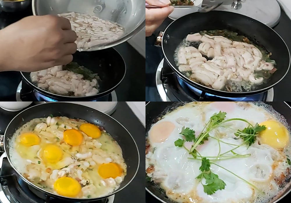 Các bước làm tủy bò chiên trứng