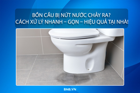 Bồn Cầu Bị Nứt Nước Chảy Ra? Cách Xử Lý Nhanh – Gọn – Hiệu Quả Tại Nhà!