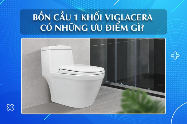 Bồn cầu 1 khối Viglacera có những ưu điểm gì?