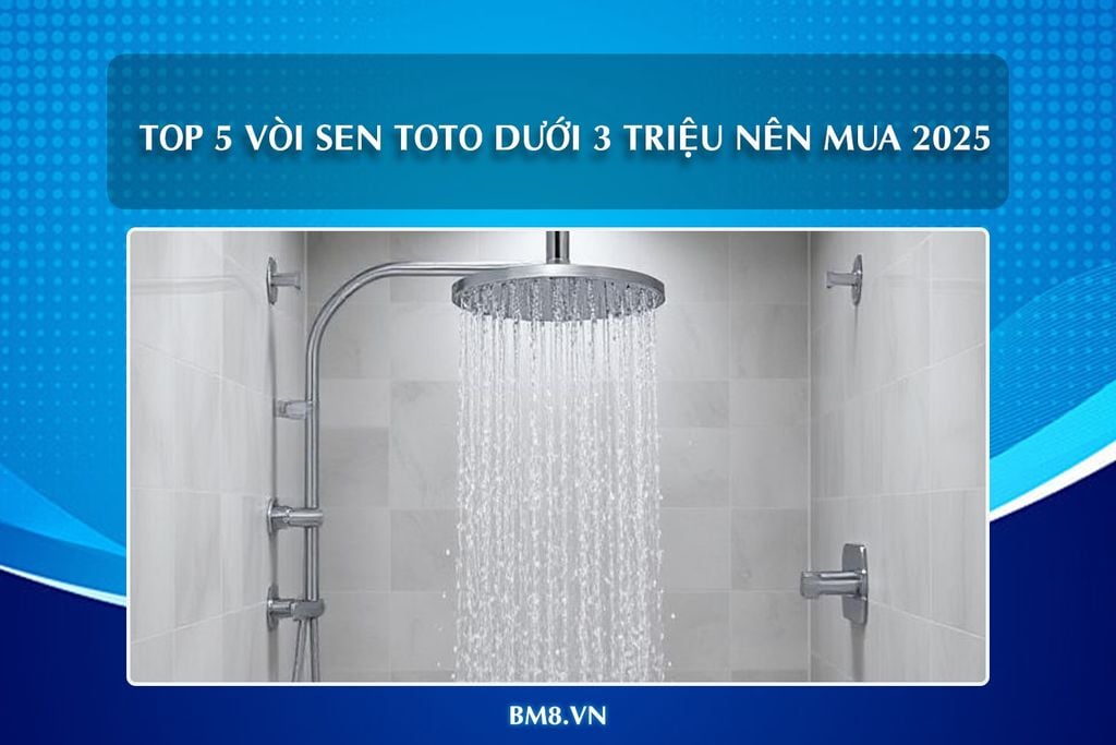 Top 5 vòi sen Toto dưới 3 triệu nên mua 2025