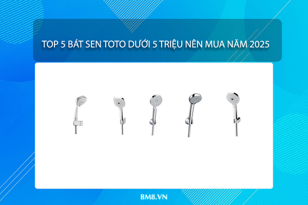 Top 5 bát sen TOTO dưới 5 triệu nên mua năm 2025