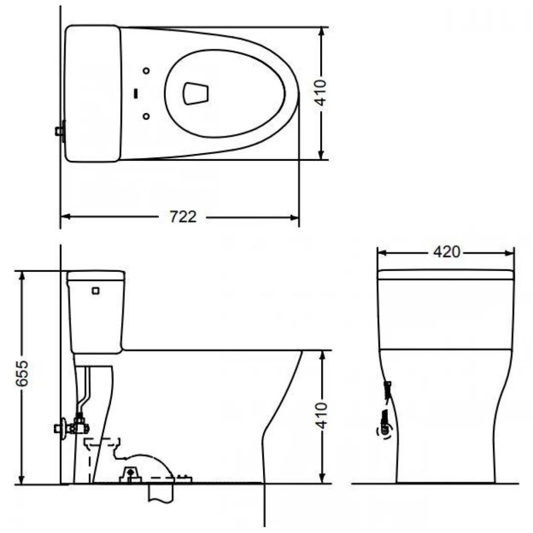 Bàn cầu điện tử TOTO MS188VKW23#XW - Bùi Minh