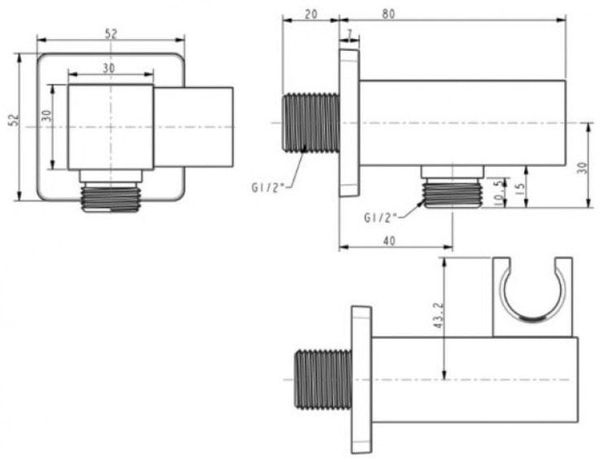 Gác Sen American Standard FFAS9143BHG Vuông Màu Ghi - Bùi Minh