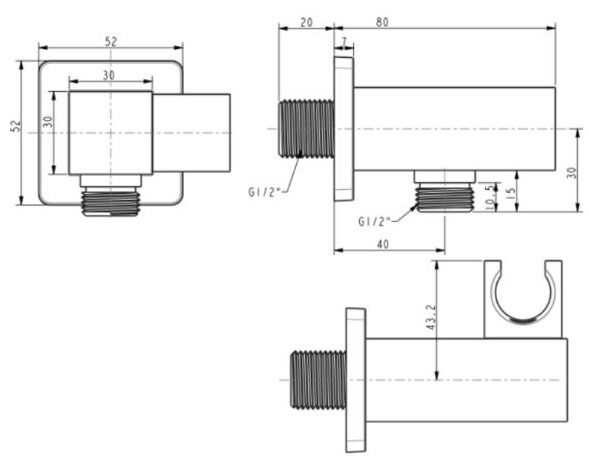 Gác Sen American Standard FFAS9143CS EasySET Vuông - Bùi Minh