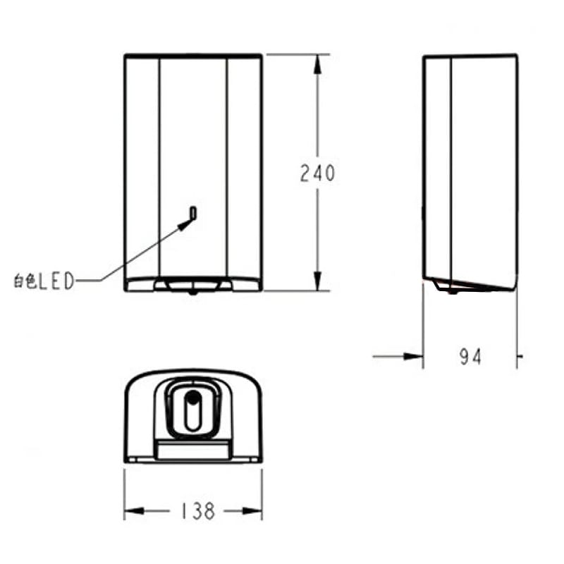 Bản vẽ Hộp đựng xà phòng cảm ứng American Standard 1072689990